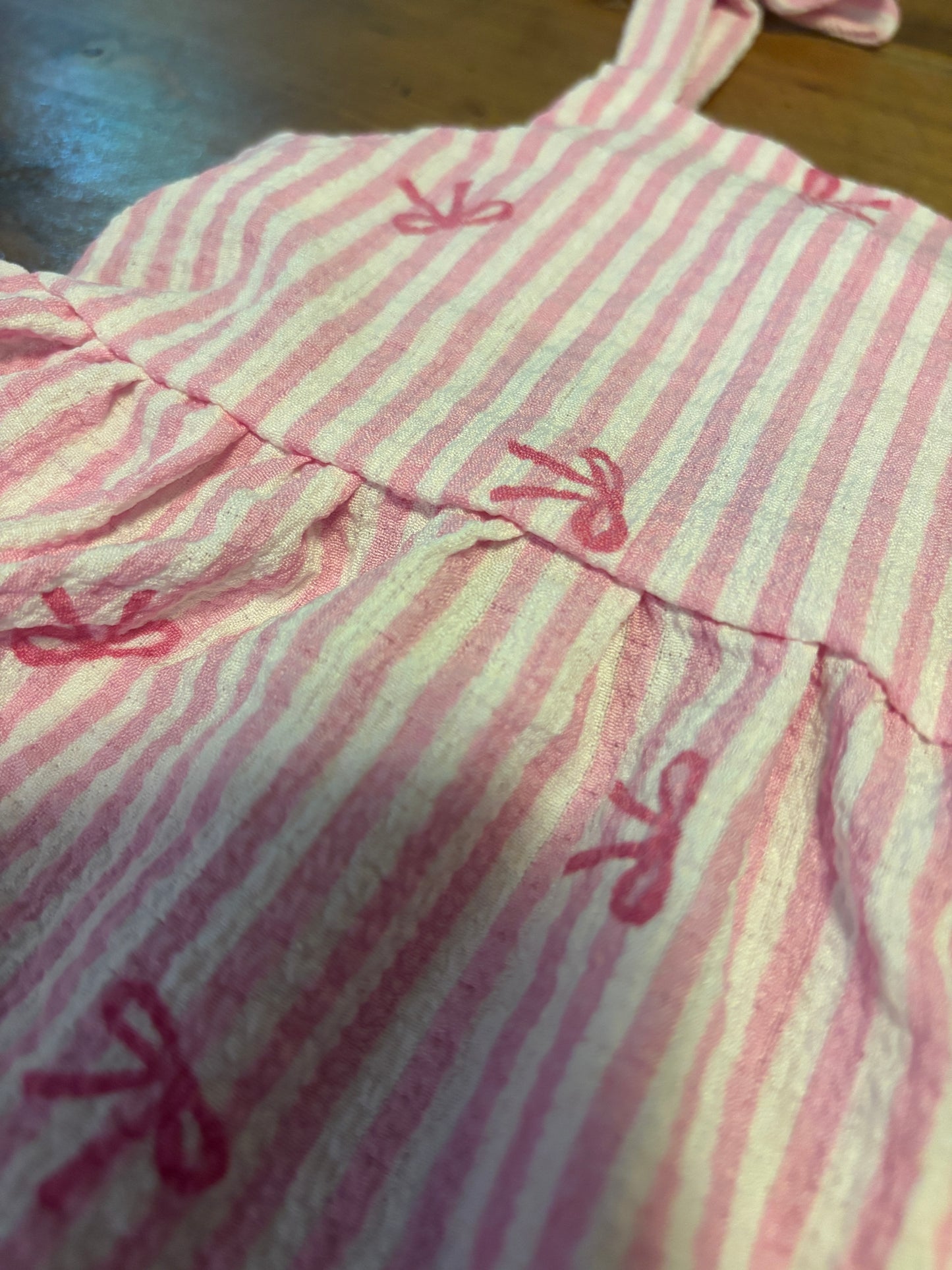 Pink Bows Tank & Shorts Set
