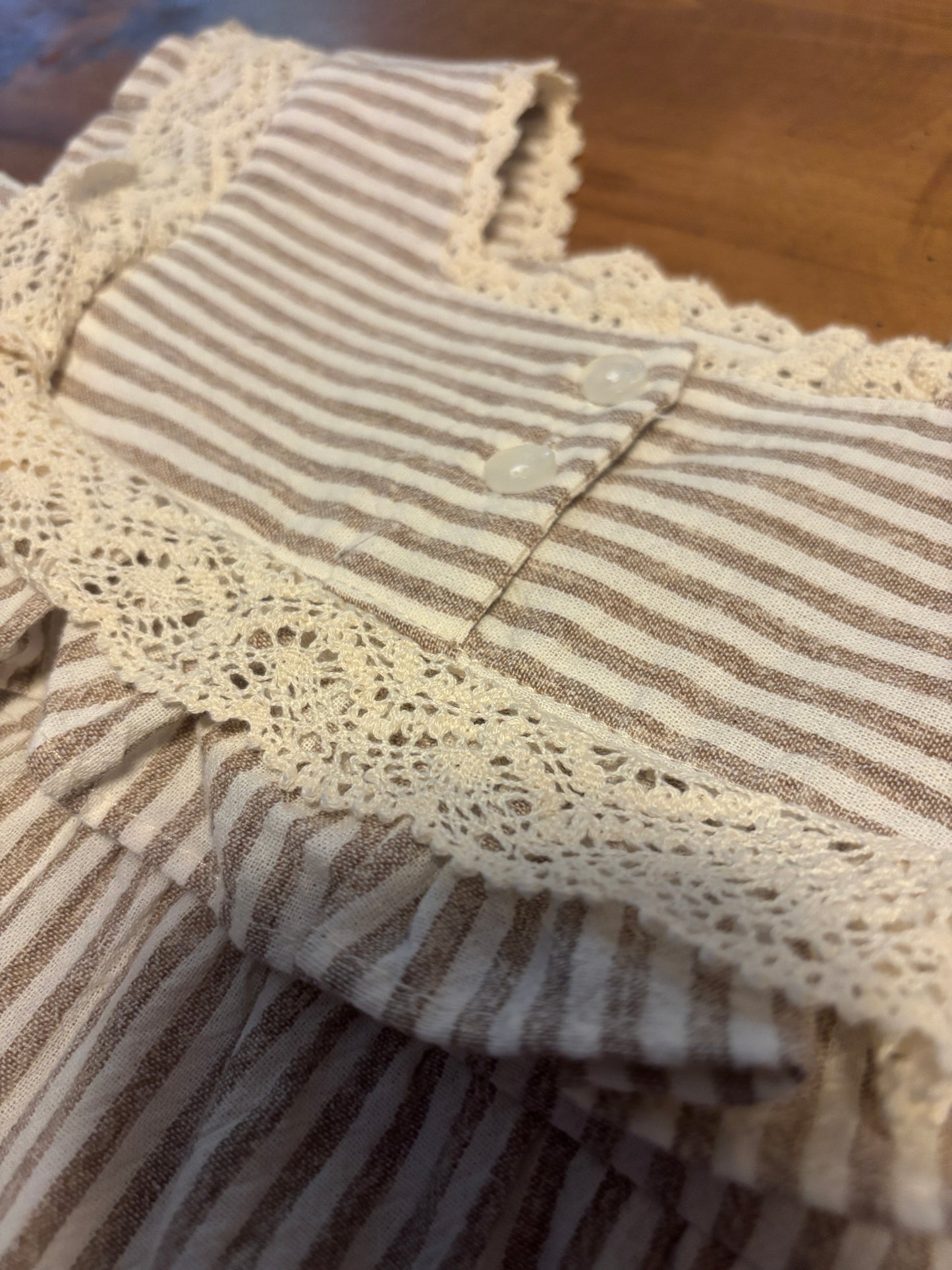 Vintage Square Neck Linen Dress