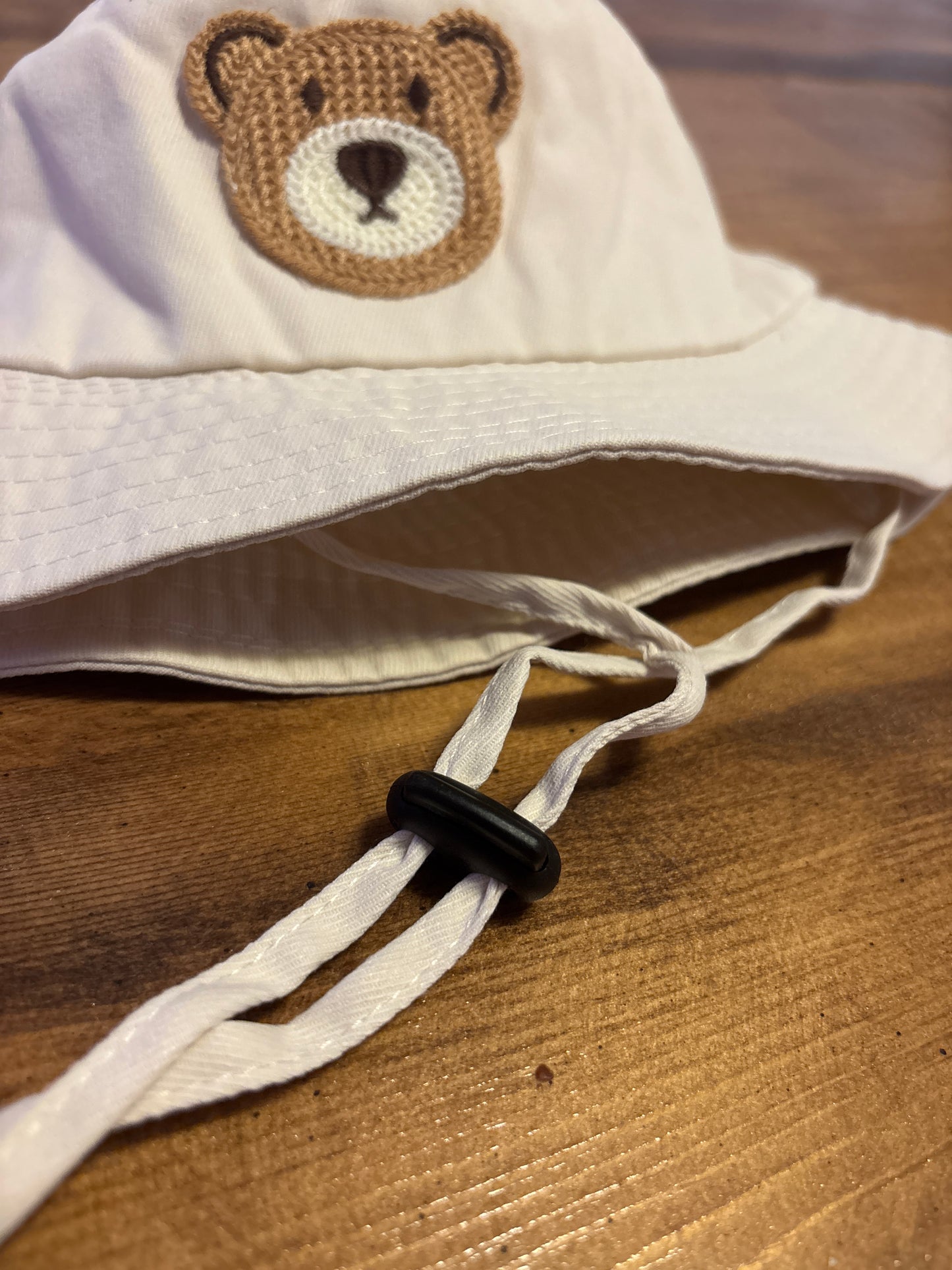 Teddy Bear Embroidered Bucket Hat