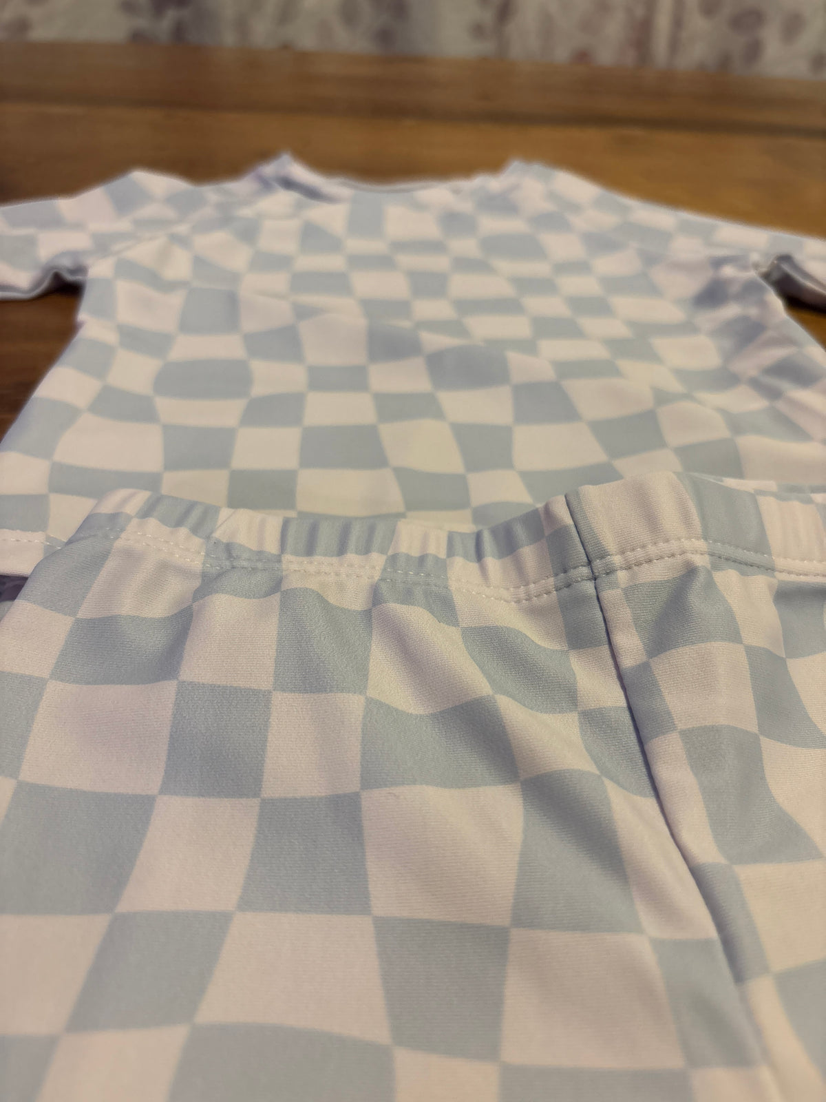 Baby Blue Swim Rash-guard set