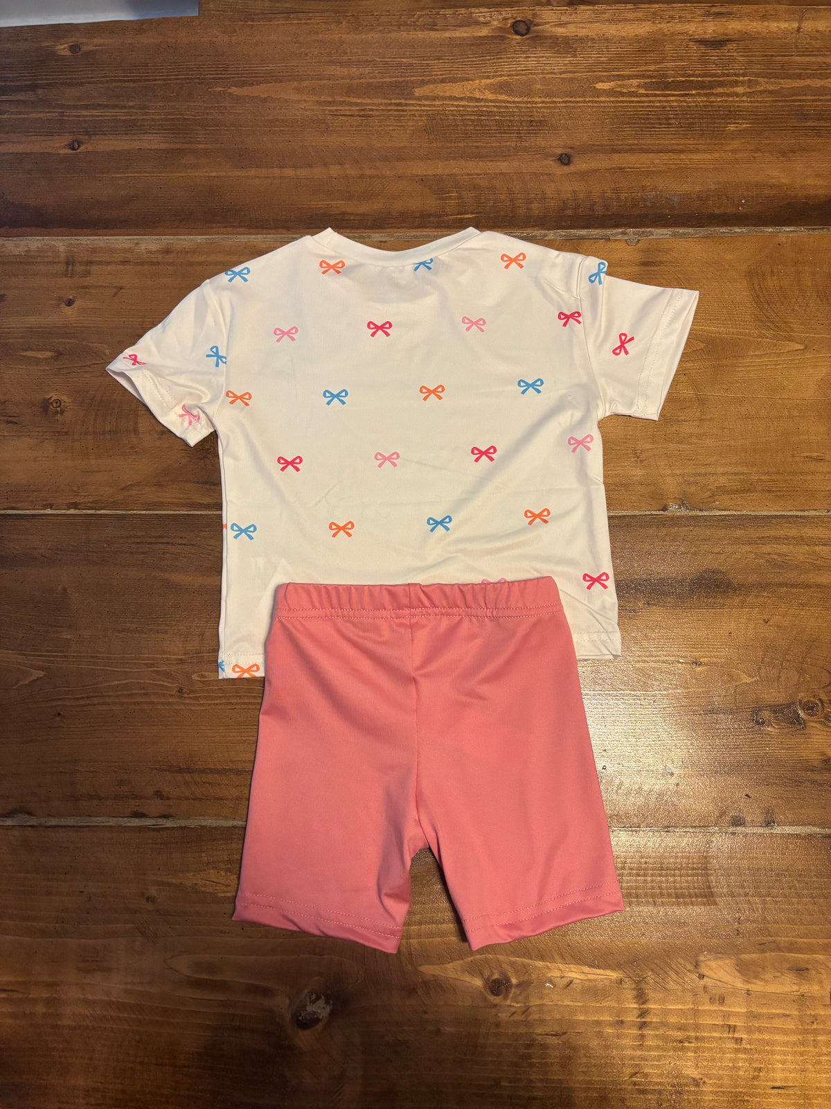 Rainbow Bows Shorts Set