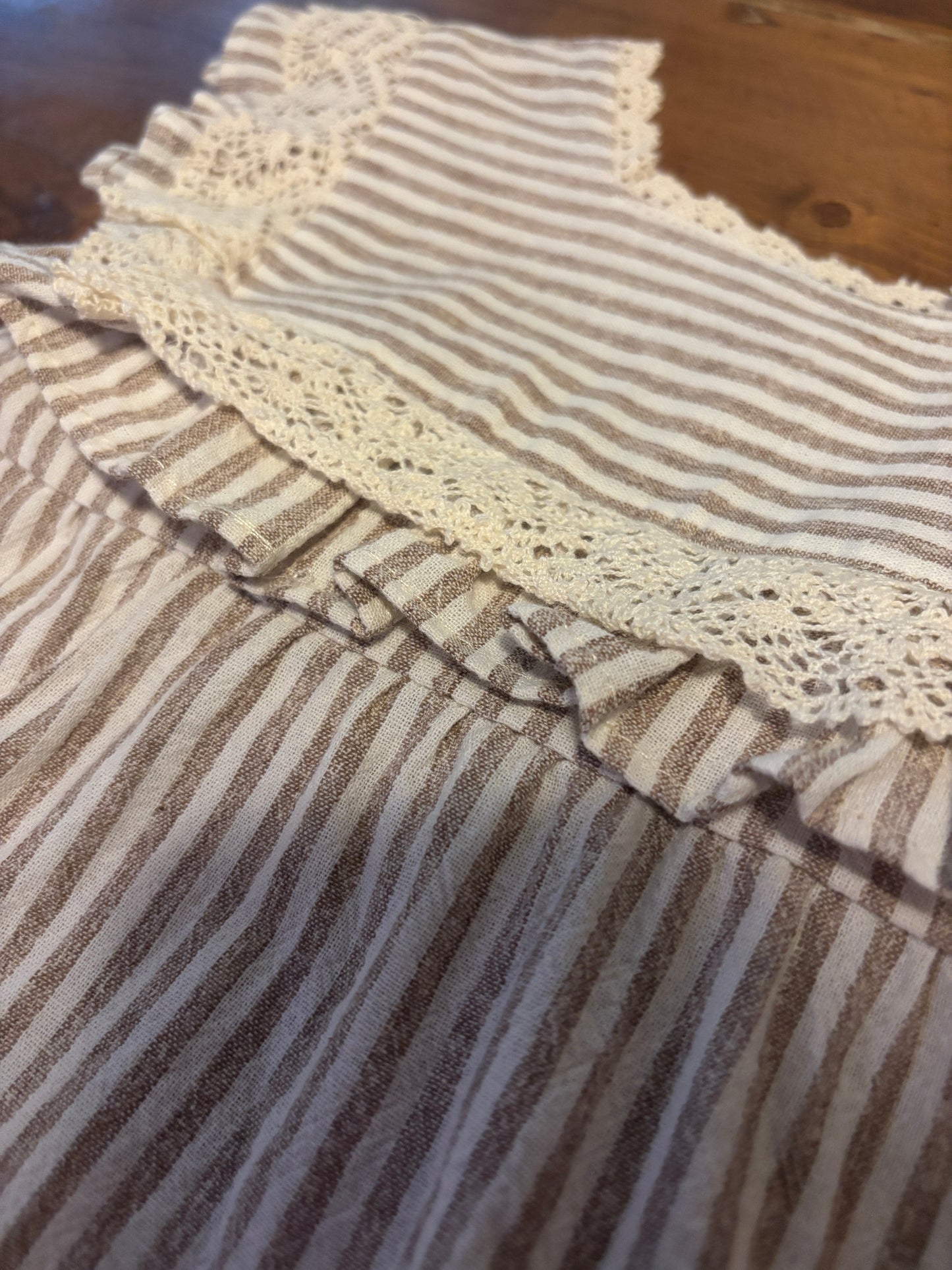 Vintage Square Neck Linen Dress