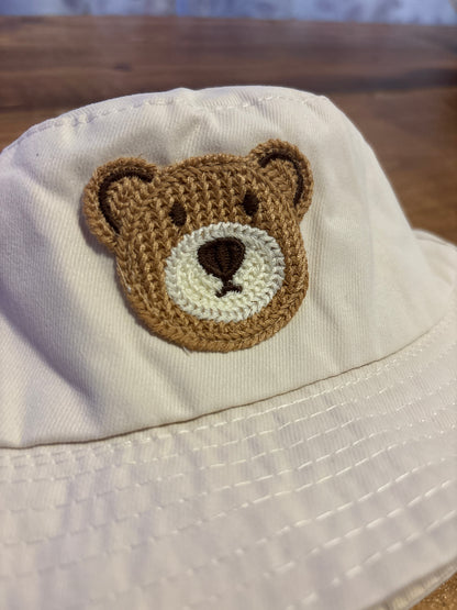 Teddy Bear Embroidered Bucket Hat