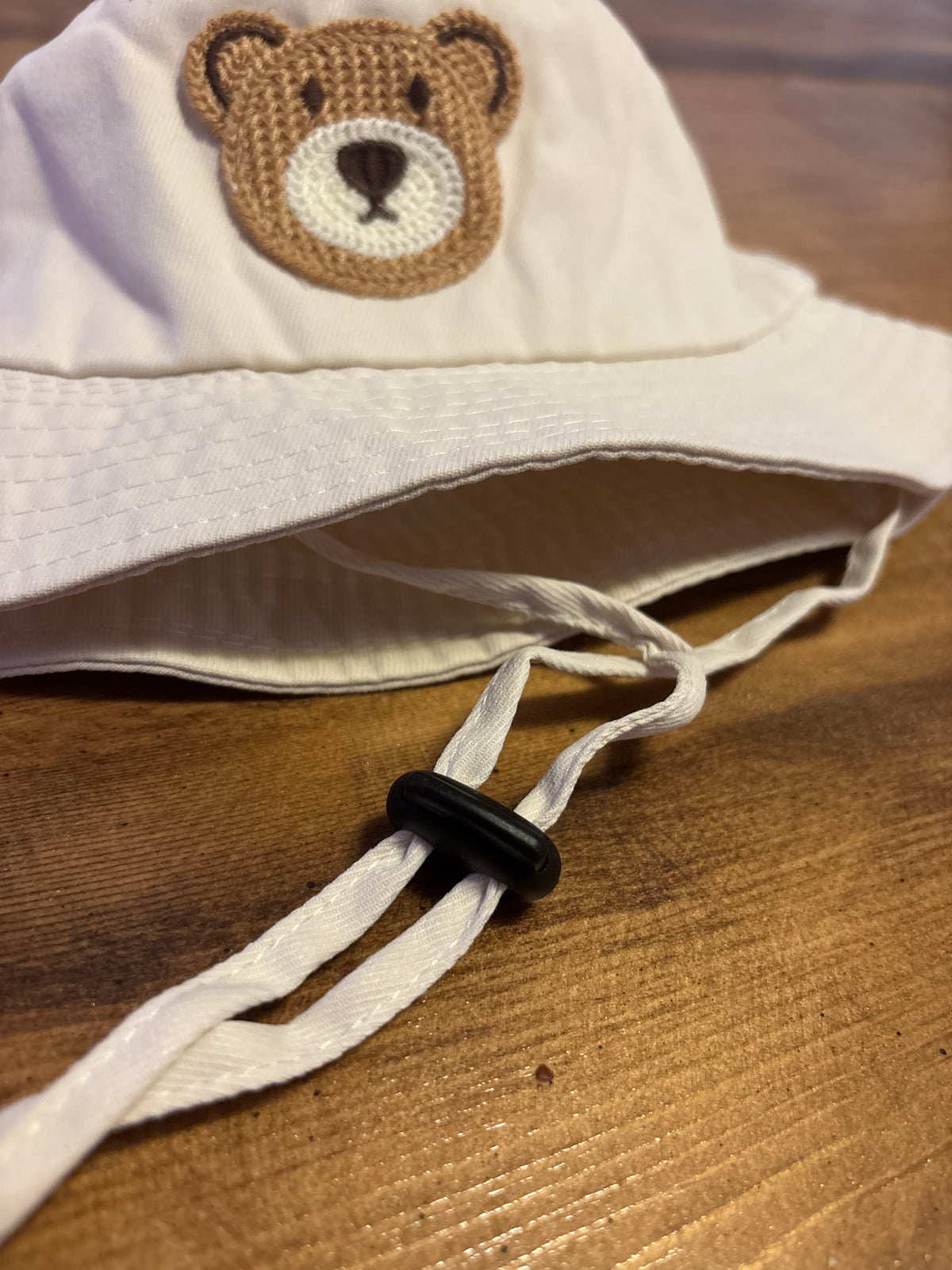 Teddy Bear Embroidered Bucket Hat