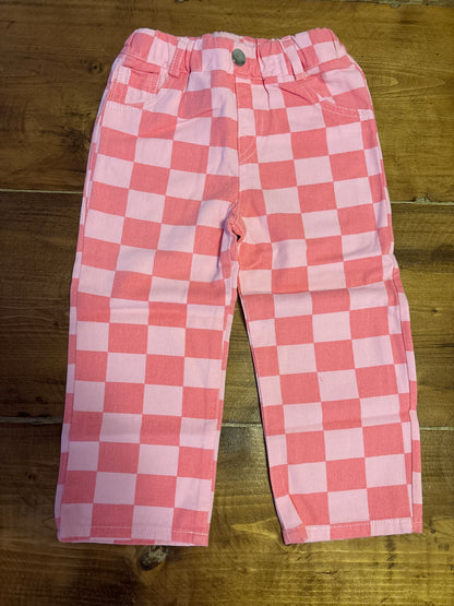 Pink Checkered Pants