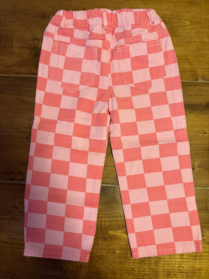 Pink Checkered Pants