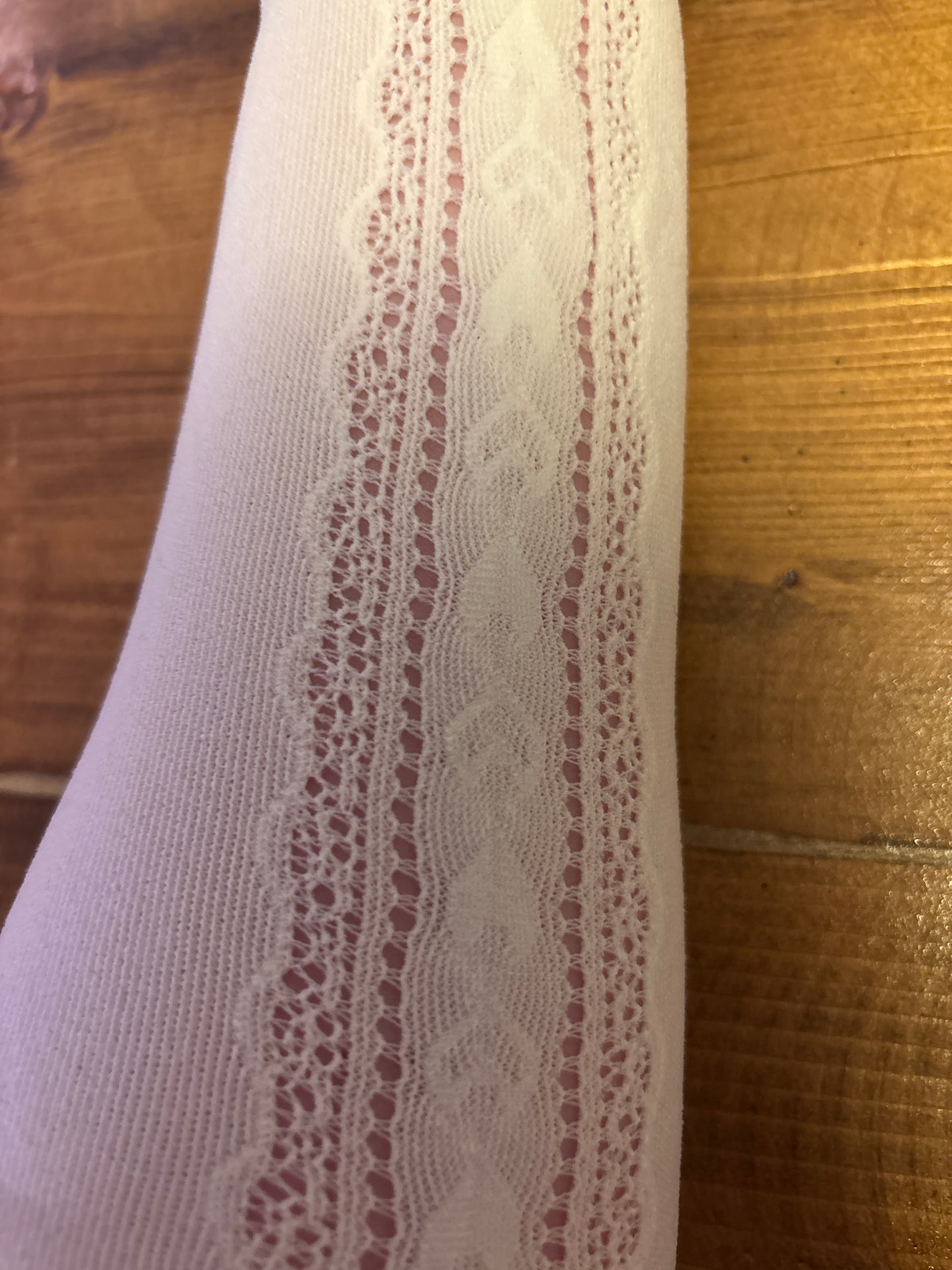 Detailed Cream Tights